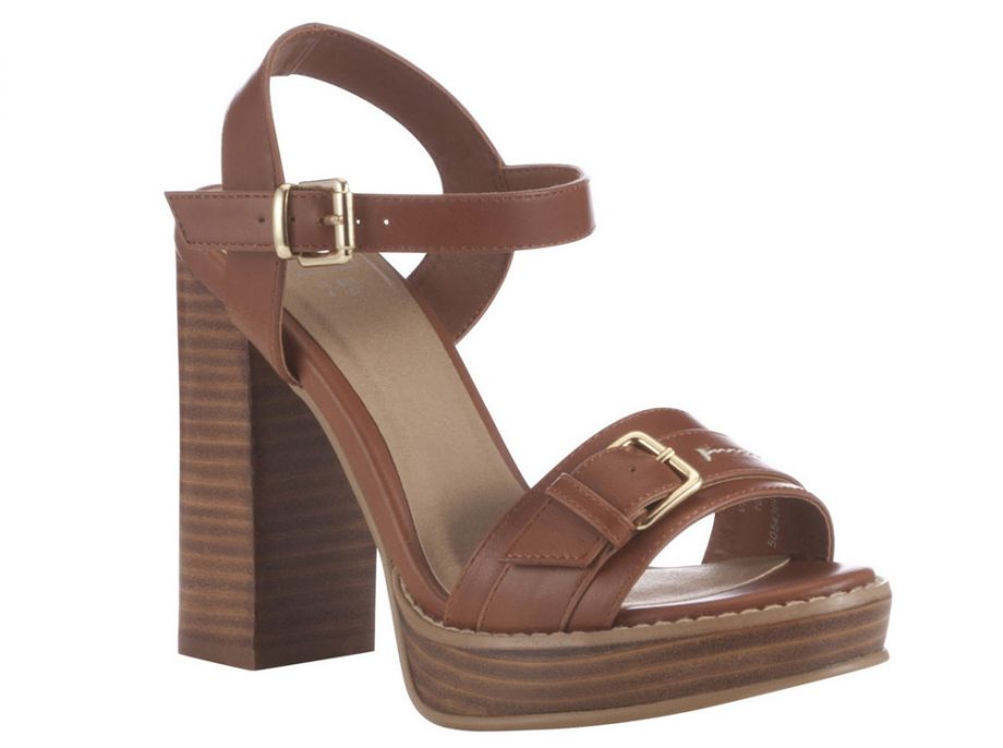 F&F Stack Heel Platform Sandals, £22