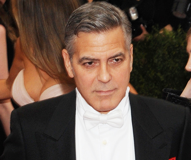 George Clooney wears his grey hair with pride, and no wonder...