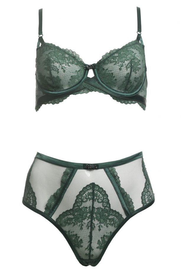 Victoria's Secret Demi Bra, £130 and High-Waist Thong, £150