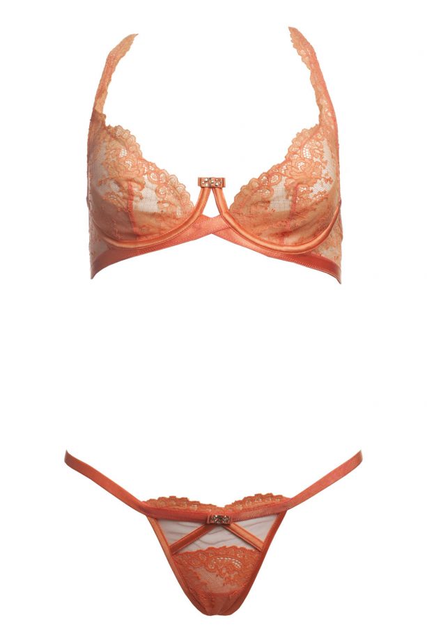 Victoria's Secret Racerback Bra, £104 and V String, £64