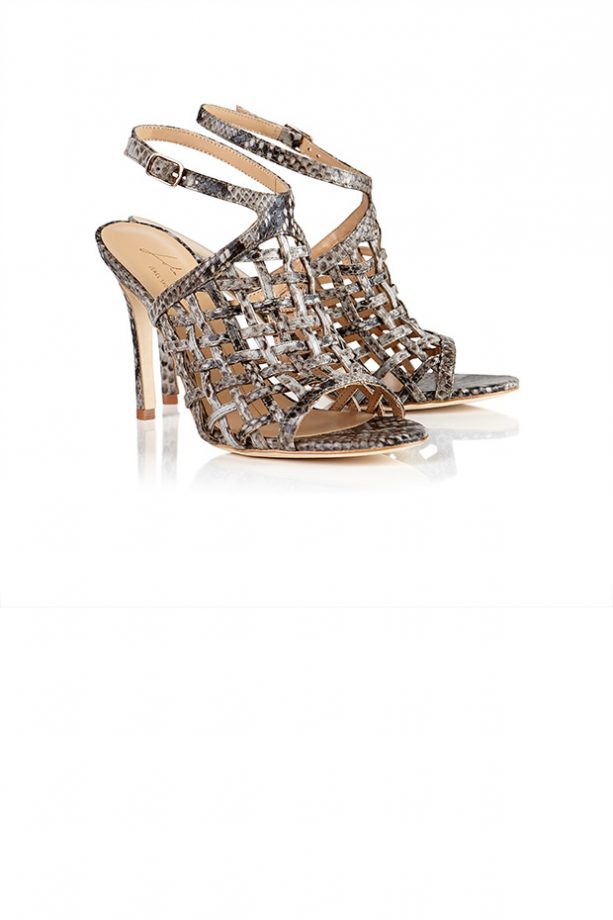 Lola Cruz Python Print Sandals – Grey, £185