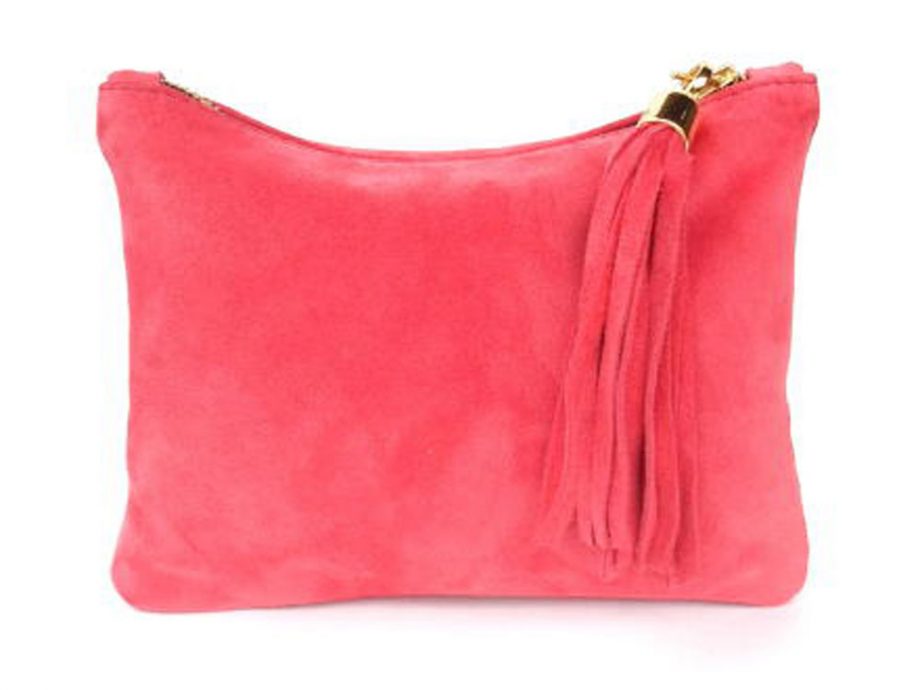 Coral Suede Mini Clutch, £49