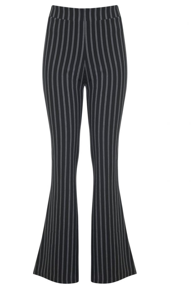 Miss Selfridge pinstripe flares, £32