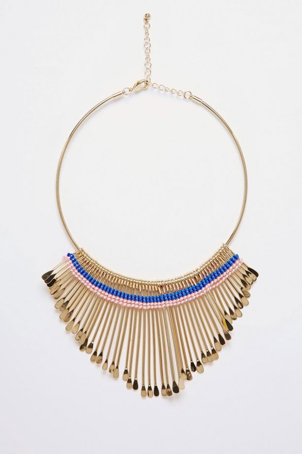 Monki Emily Graduated Drop Torque Necklace, £6