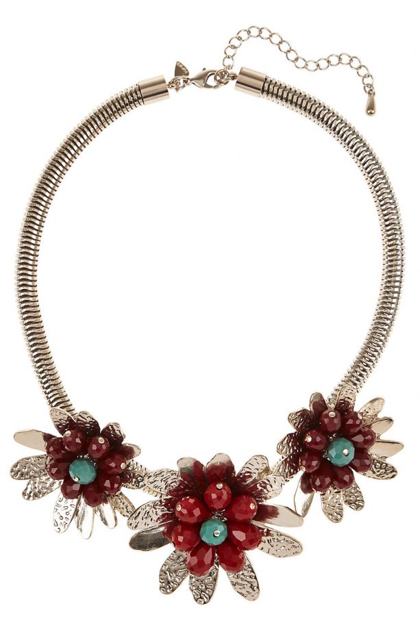 M&S Assorted Bead Floral Necklace, £25