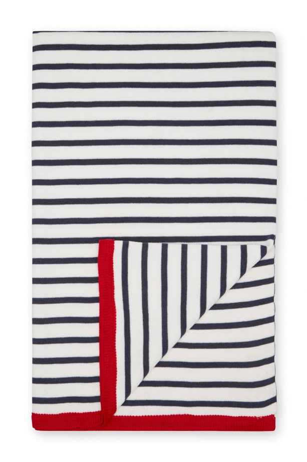 Navy Striped Throw, £55