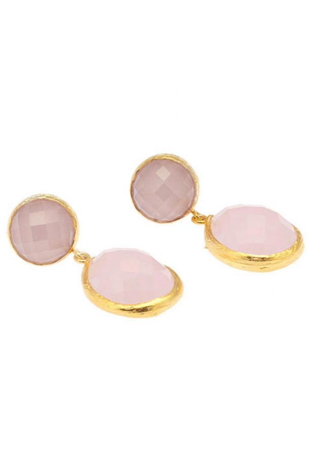Pink Quartz Drop Earrings, £55