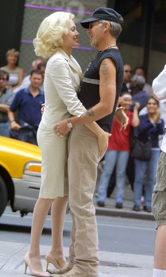 Billy Bob Thornto Visits His Wife, Angelina Jolie, On The Set Of 'Life, Or Something Like It', July 2001
