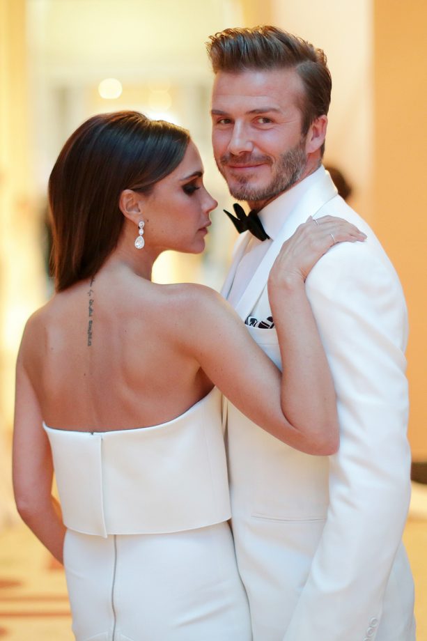 David And Victoria Beckham Share A Special Moment At The Celebrating Charles James Met Gala, 2014