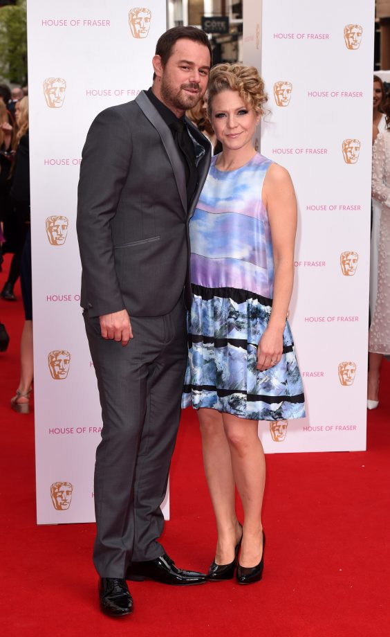 Danny Dyer And Joanne Mas At The BAFTA TV Awards, 2015