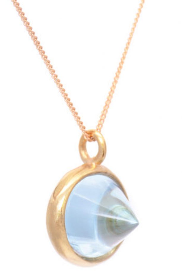 Blue Topaz And Gold Vermeil Rock Princess Necklace, £55