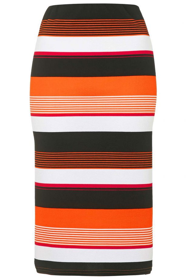 Topshop Textured Stripe Tube Skirt, £24