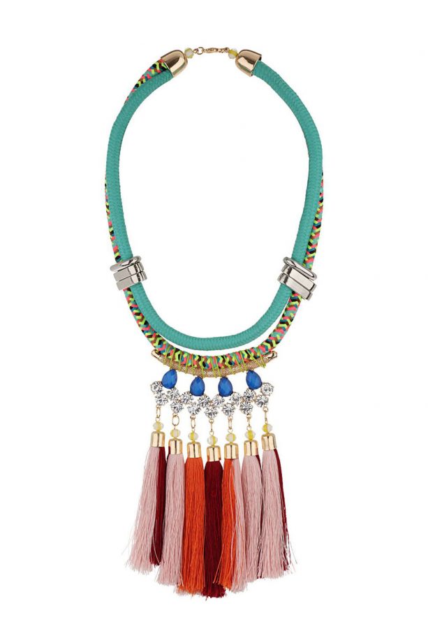 Topshop Tassel and Rhinestone Necklace, £25