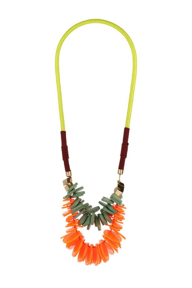 Topshop Wood and Perspex Necklace, £25
