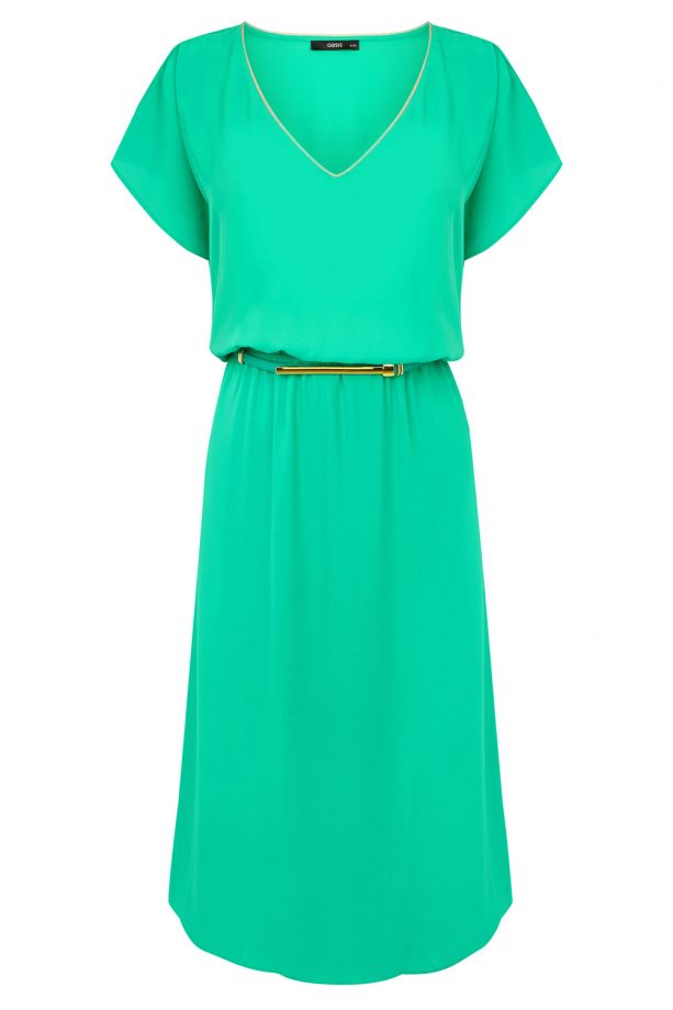 Oasis Tropez Trimmed Midi Dress, £50