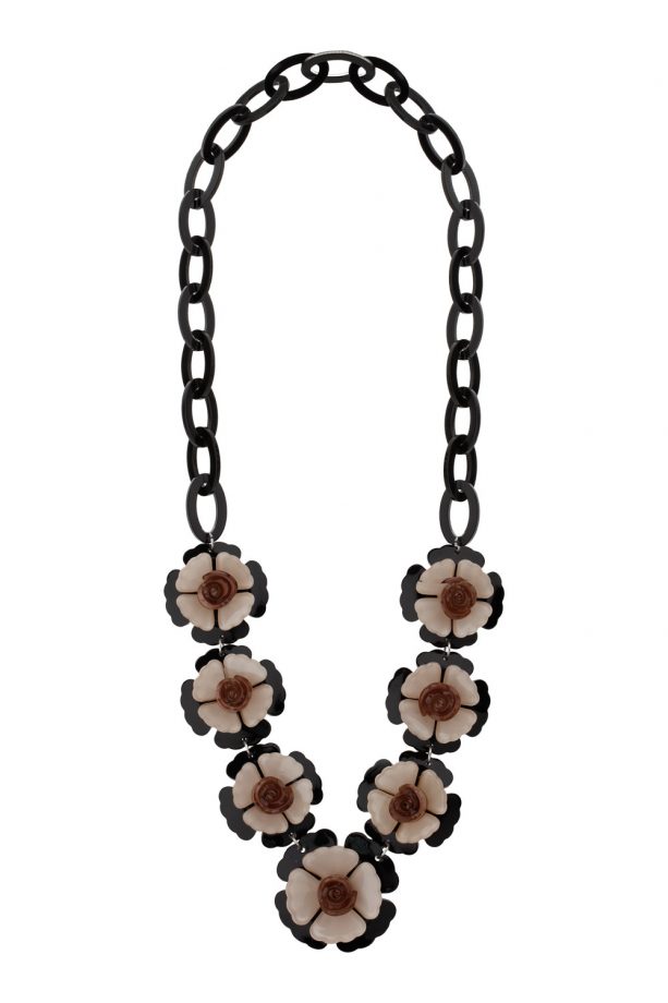 Wallis Black Flower Necklace, £18.50