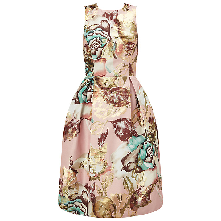 Miss Selfridge Jacquard Bow Back Dress, £85