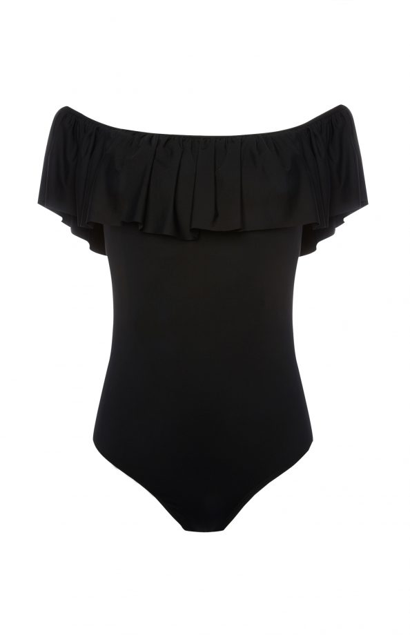 Black Frill Bandeau Swimsuit £10