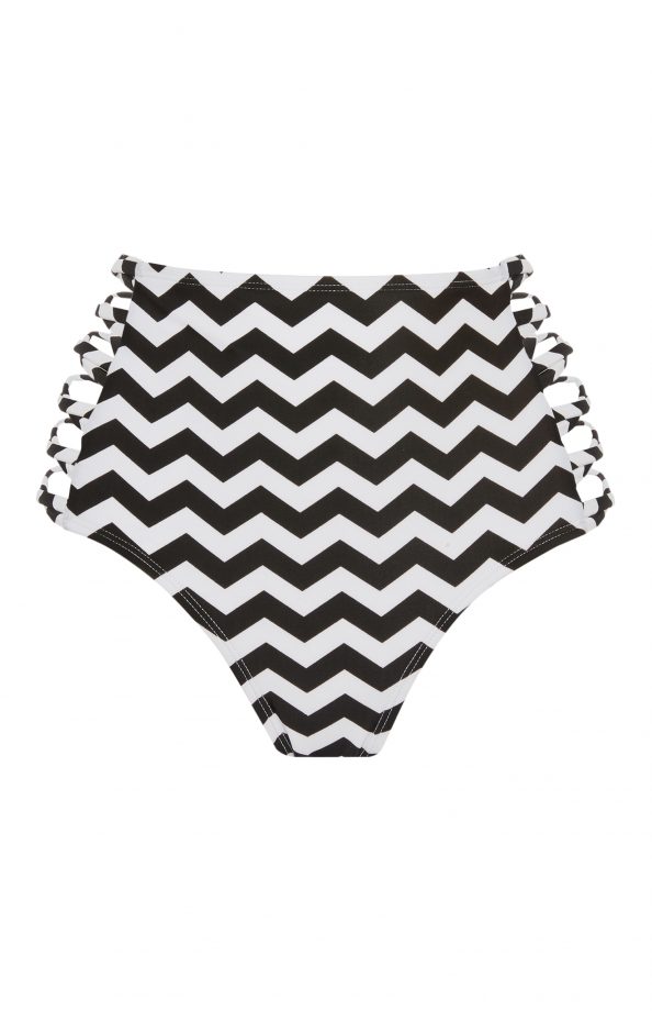 High Waist Black and White Lattice Bottoms £5
