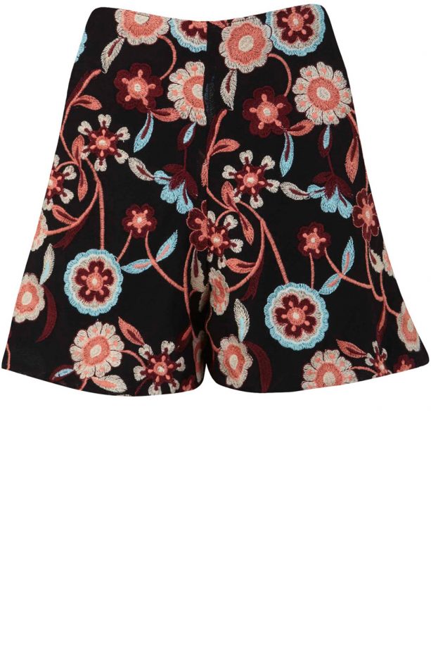 Miss Selfridge Embroidered Shorts, £45