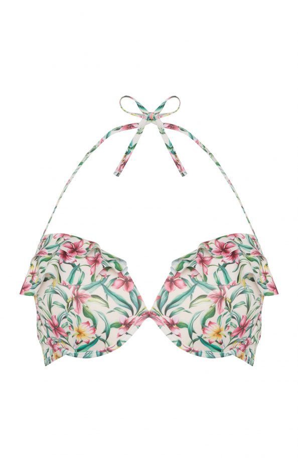 Ruffle Moulded Floral Top £6