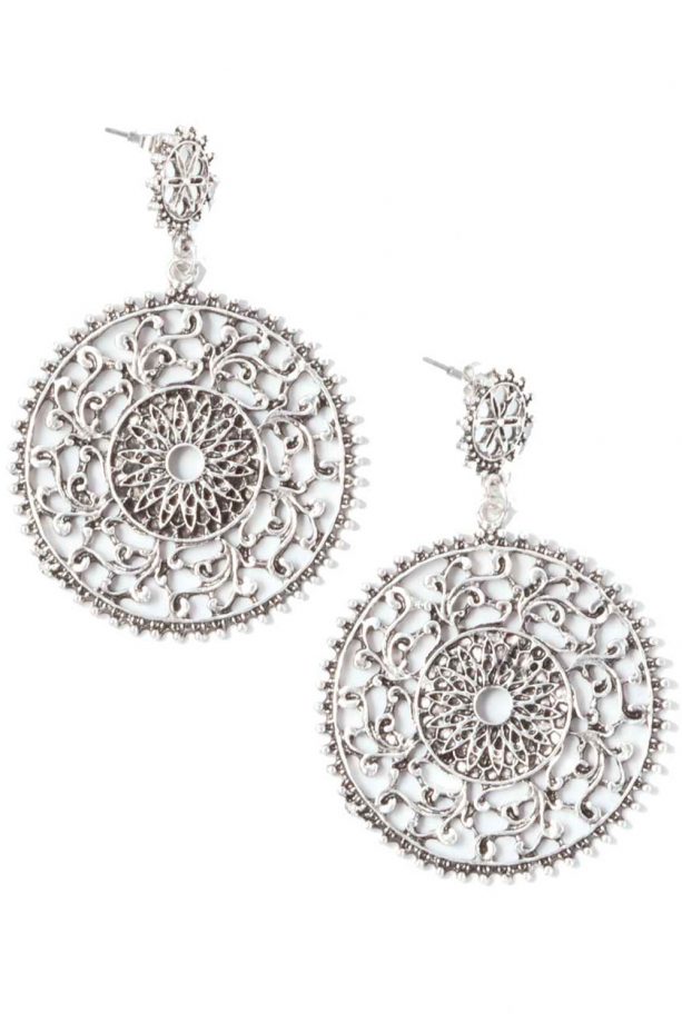 Matalan Filigree Disc Earrings, £7