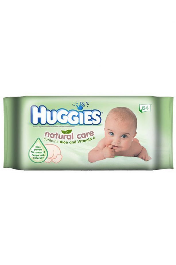 Huggies Natural Care Aloe Vera & Vitamin E Baby Wipes, 99p