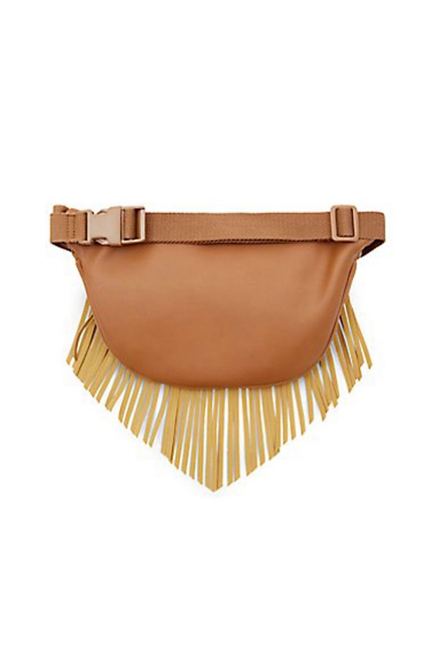 New Look Tan Studded Fringed Bumbag, £12.99
