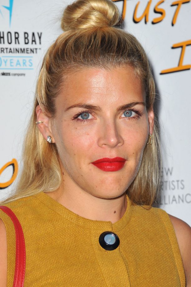Busy Philipps Wears A Cool Half Head Topknot At The 'Just Before I Go' Film Premier, 2015