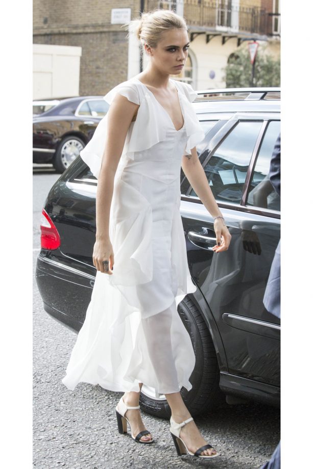 Cara Delevingne Looked Stunning For Her Sisters City Wedding, 2014