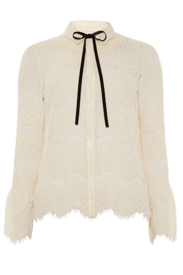 Primark AW15 Cream Black Lace Shirt