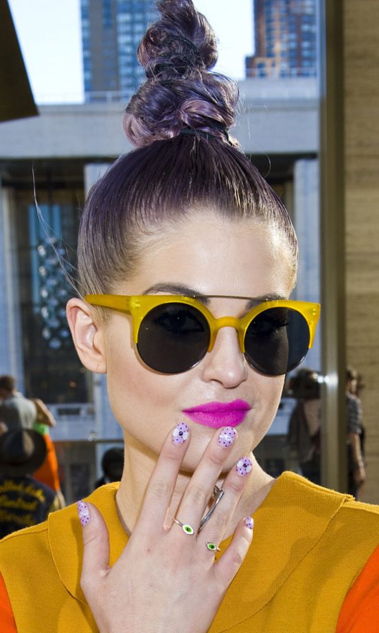 Festival Hairstyle: Kelly Osbourne's Purple Hue Is The Perfect Wash-In Festival Colour, 2012