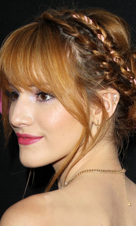 Festival Hairstyle: Bella Thorne Rocks An Intricate Plait Updo, We Love! 2013