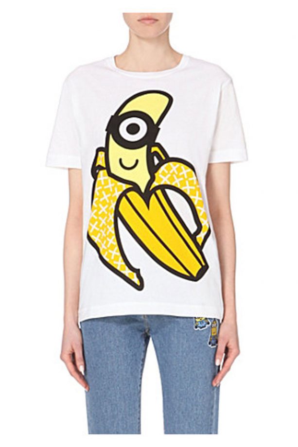 Giles Deacon Minions Banana Print Cotton-jersey T-shirt, £50