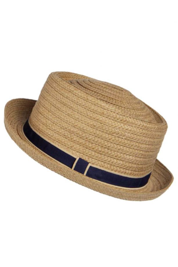 Boohoo Eva Straw Pork Pie Hat With Contrast Trim, £8