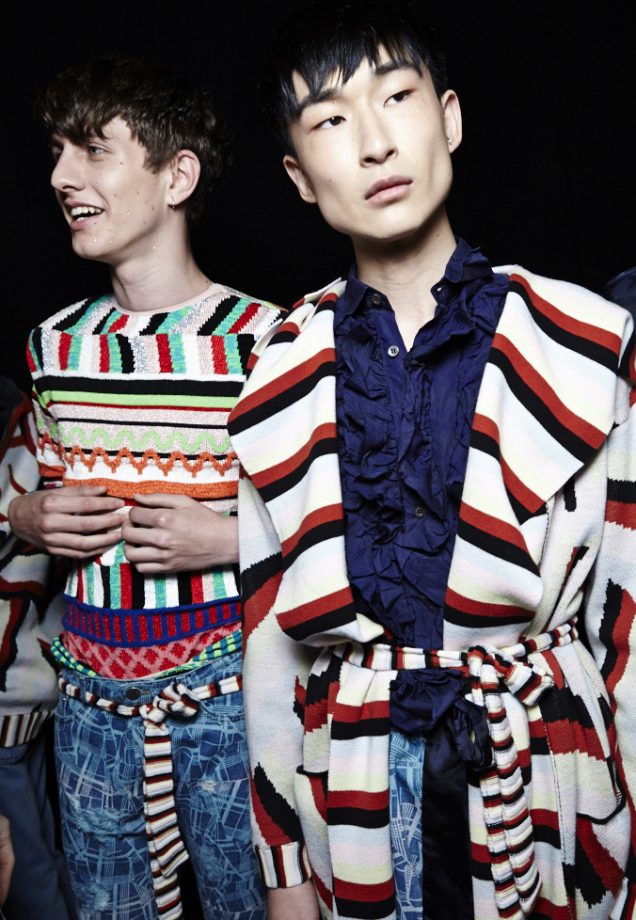 Ruffle Shirts And Leather Hoodies Were Seen On The James Long SS16 Catwalk.