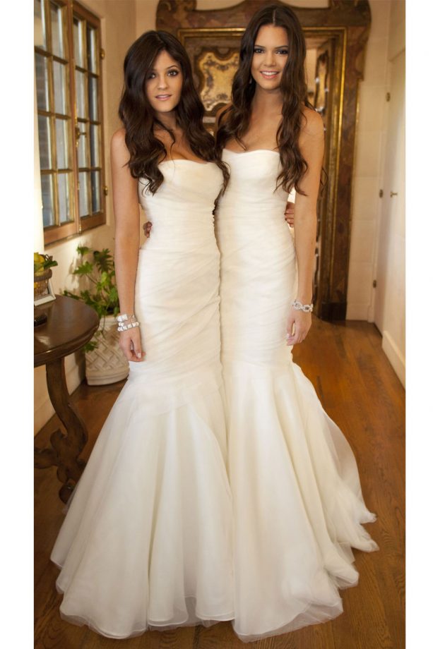 Kendall And Kylie Jenner Look Like Brides Too In All White, 2011