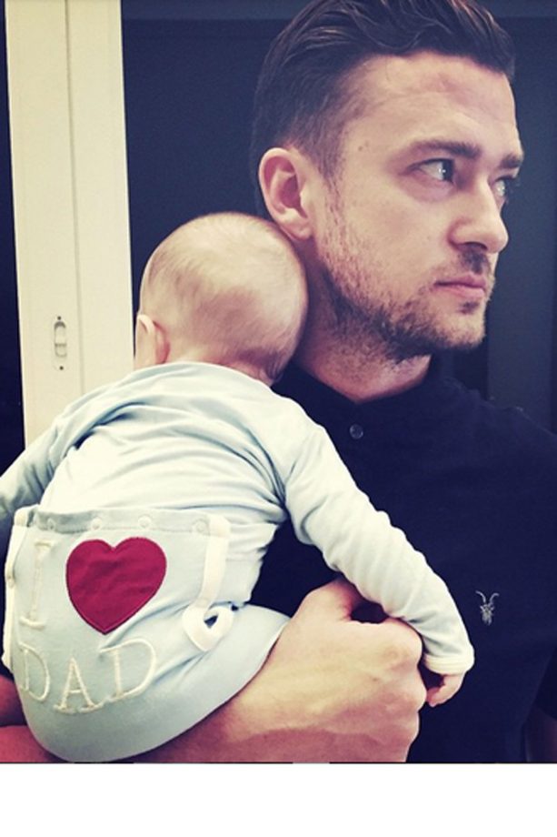 Justin Timberlake With His Son, 2015