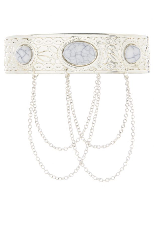 Primark AW15 Silver Stone Chain Cuff
