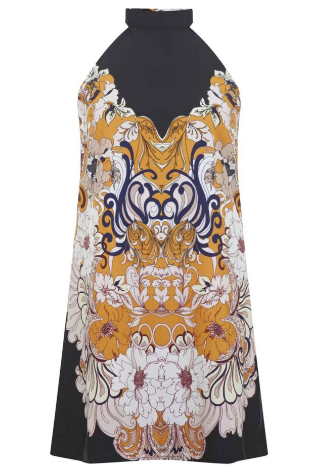 Miss Selfridge Floral High Neck Dress, £35