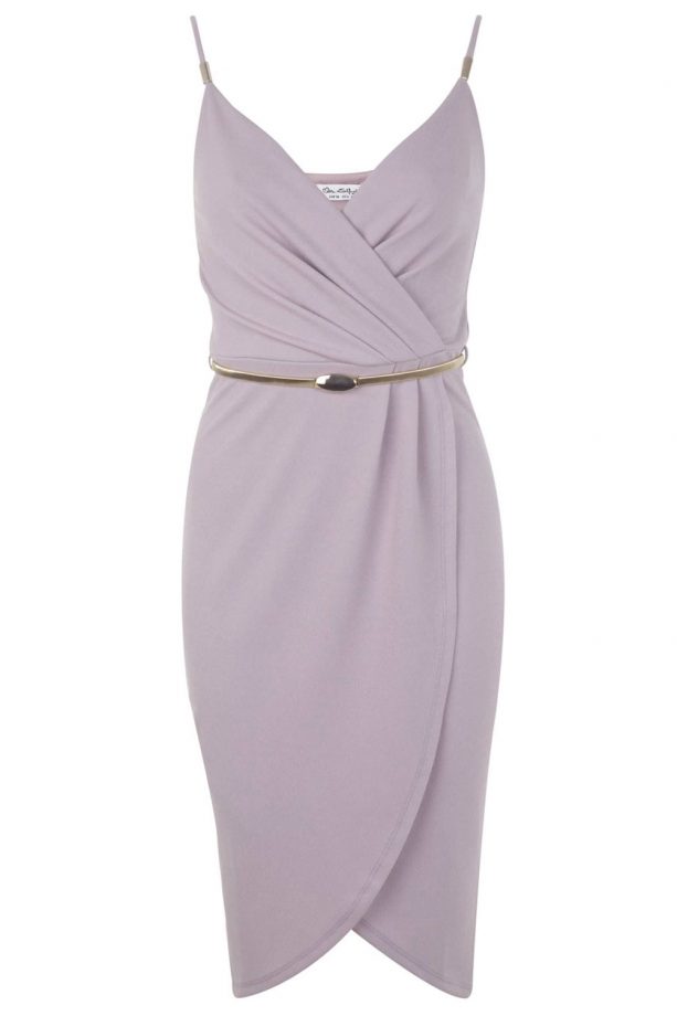 Miss Selfridge Grey Wrap Pencil Dress, £39