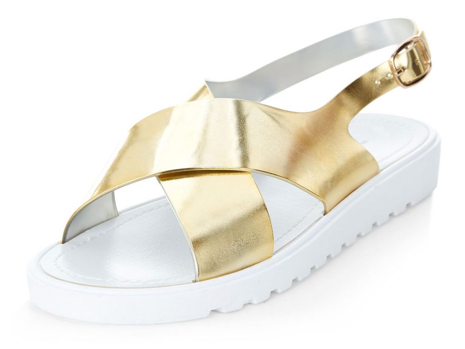New Look Gold Sling Backs, £12.99