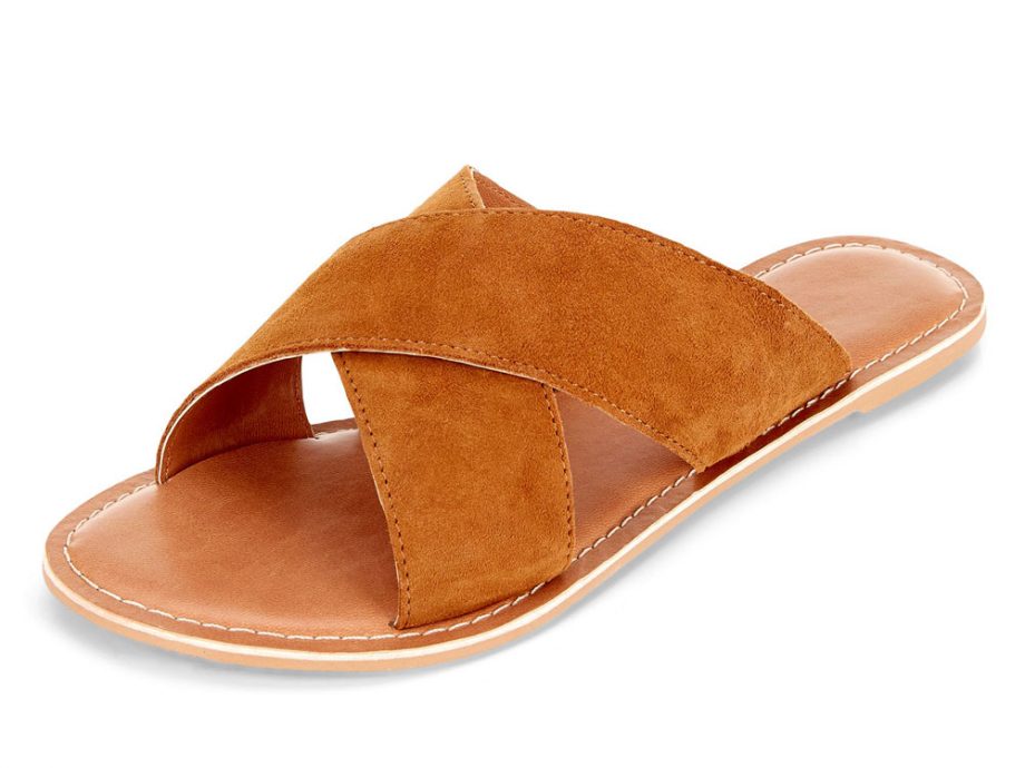 New Look Tan Sliders, £19.99