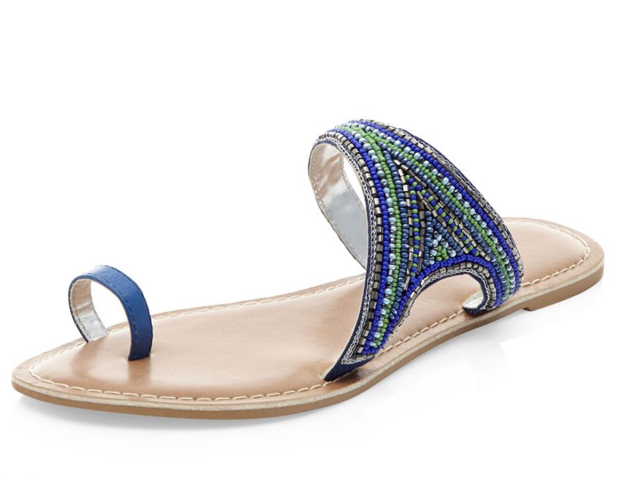 New Look Leather Beaded Sandals, £19.99