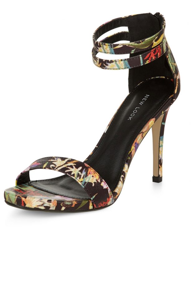 New Look Floral Strap Heels, £24.99
