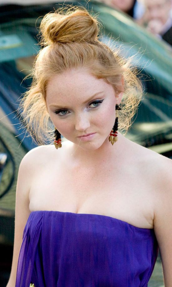 Lily Cole Has Us Green With Envy With Her Perfect Topknot Hairstyle, 2009