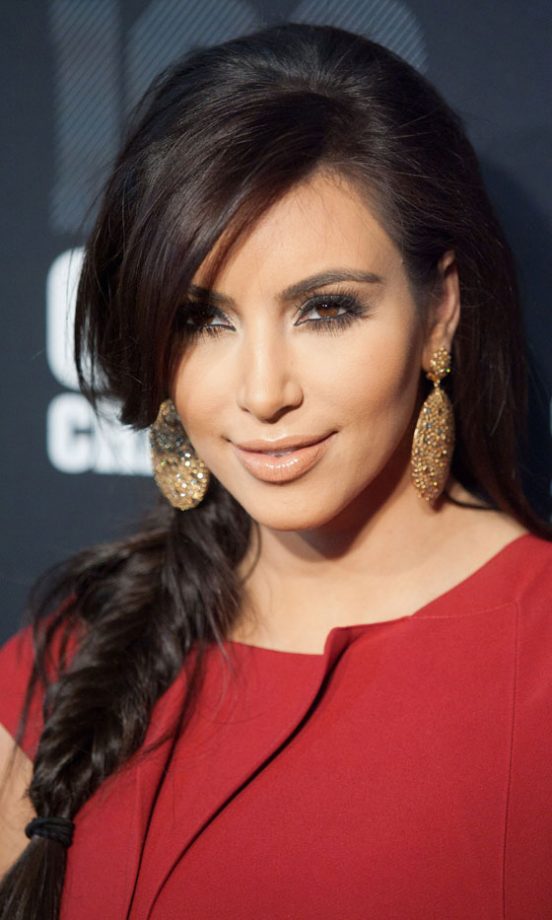Festival Hairstyle: Kim Kardashian's Messy Fishtail Plair Hairstyle Is Festival-Worthy, 2011
