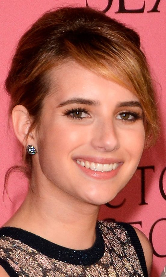 Emma Roberts' Hair Adds A Sophisticated Edge To An Edgy Wedding Look, 2012