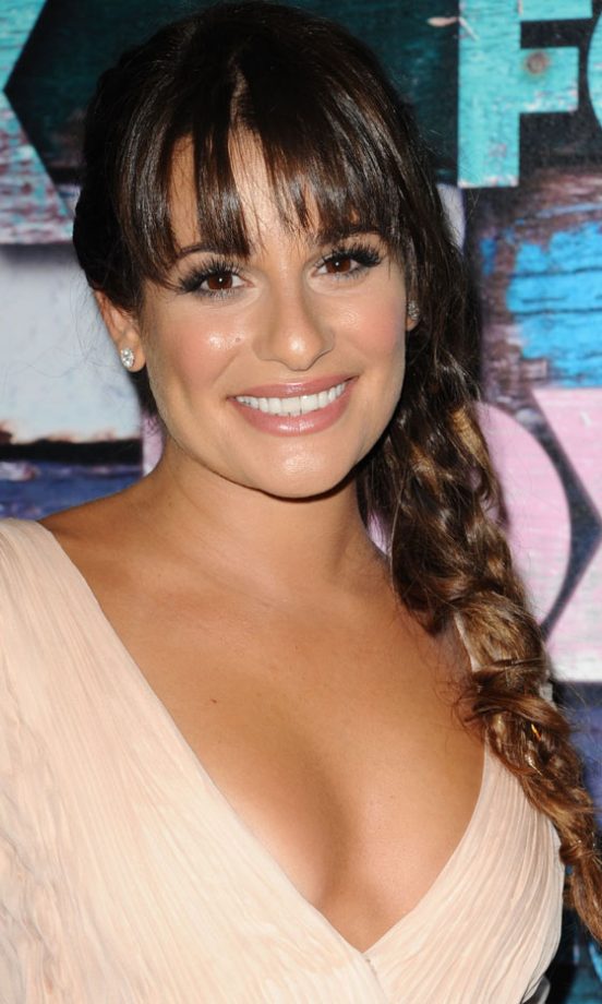 Festival Hairstyle: Lea Michele's Fab Undone Plait Hairstyle, 2012