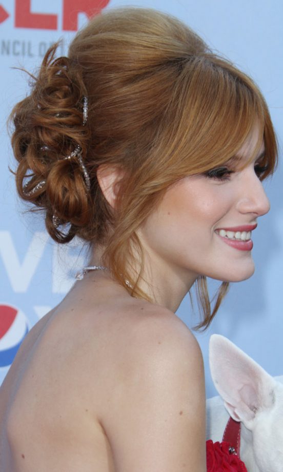 Bella Thorne's Updo Hairstyle Is Perfect For A Weddind, 2012